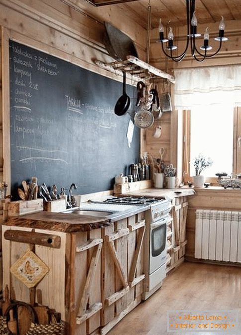 napravite kuhinju s vlastitim rukama od drveta, foto 14