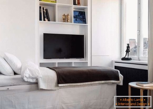 Dizajn mali studio apartman od 30 m2 u minimalističkom stilu