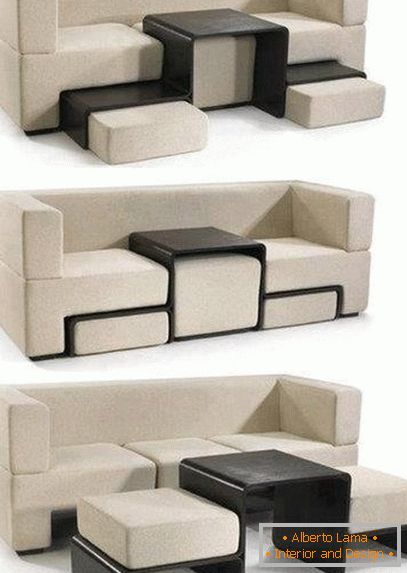 Sofa s produžnim sjedalima