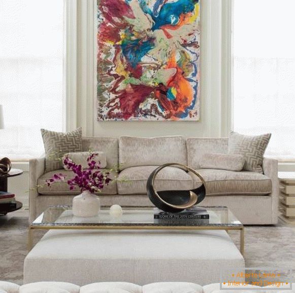 Moderni sofe s fotografijom od vitezne tapete