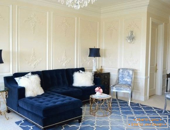 Luksuzni sofe s baršunastom tapeciranom unutrašnjosti