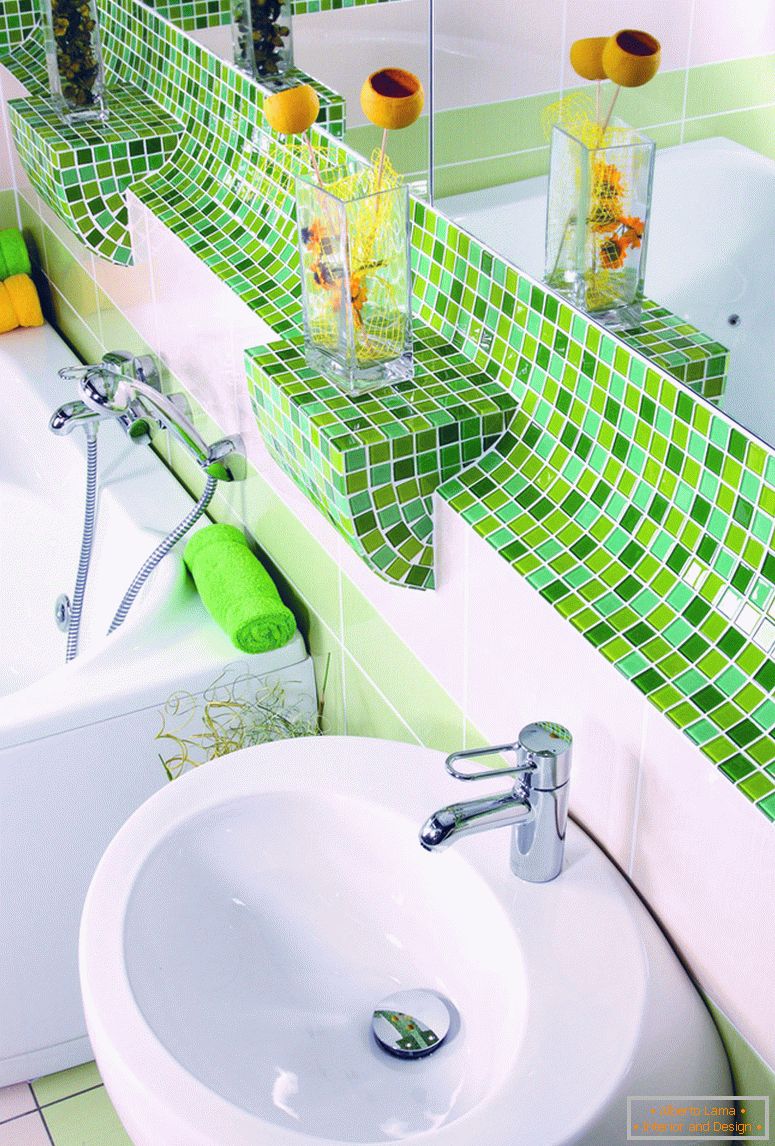 Mozaik za kupaonicu - 100 fotografija ideja kako ukrasiti