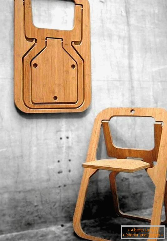Presavijeni stolac dizajnerice Christian Desile, Francuska