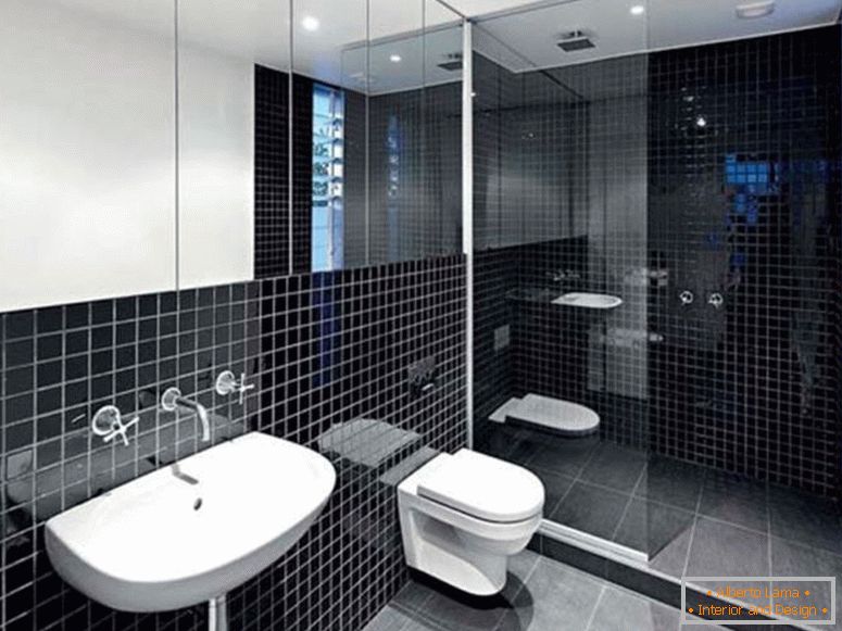 minimalistički-unutarnja-dekor-zajedno-sa-crnim-kupatilo-ideja-za-moderne-kupatilo-namješten-s-porculan-sudoper-i-zidna-slavina-pod-velikoj-zida-ogledalo