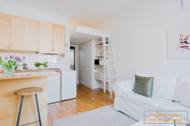 Studio apartman u bijeloj boji