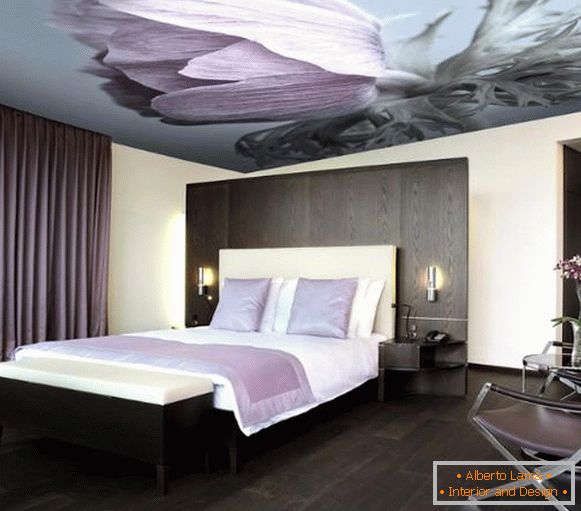 dizajn rasteznih stropova u spavaćoj sobi, slika 8