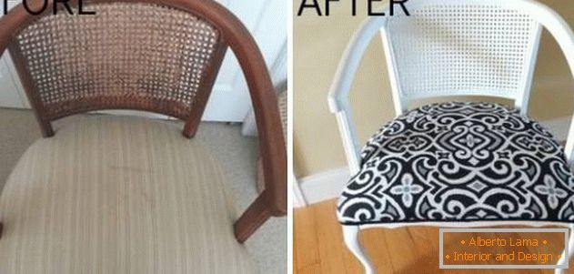 Popravak stare stolice s leđima