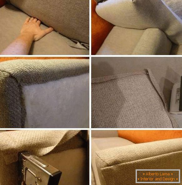 Kako zamijeniti presvlaku kauču - korak po korak