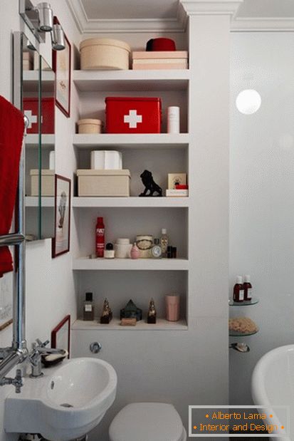 Dizajn interijera male kupaonice, фото 2
