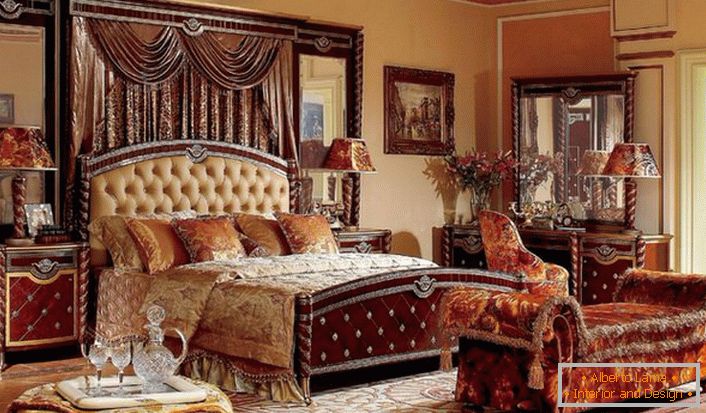 Plemeniti stil carstva u svojoj najsjajnijoj manifestaciji u spavaćoj sobi francuske obitelji.