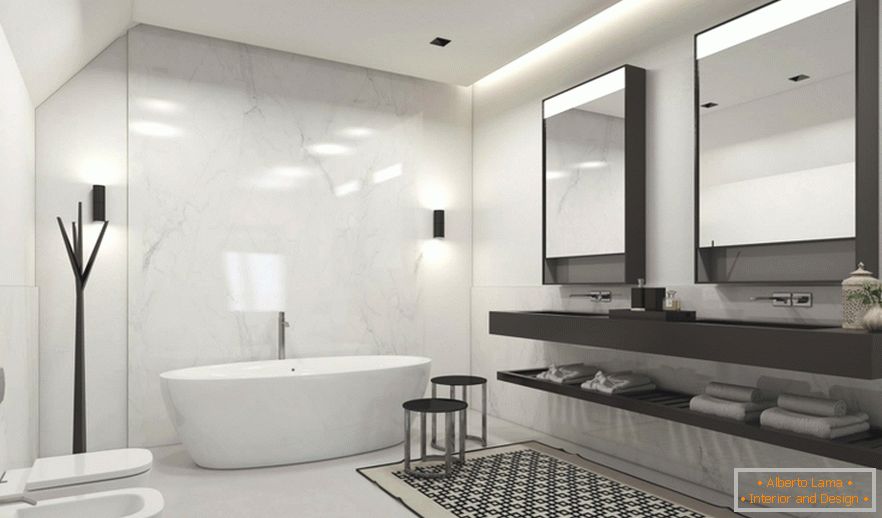 Kupaonica u elegantnom apartmanu