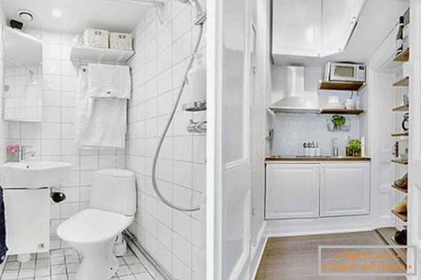 Kupaonica i kuhinja u bijeloj boji