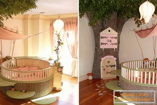 Kuća za šumska vila u dječjoj sobi