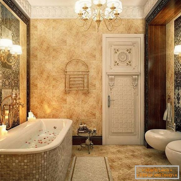 dizajn kupaonice u klasičnom stilu, slika 3