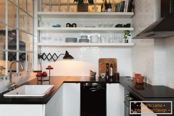 interijer moderne malene kuhinje, fotografija 30