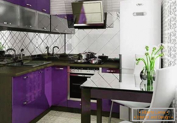 moderna kuhinja 8 m² dizajn fotografija, fotografija 4