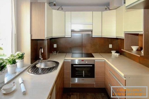moderna kuhinja 8 m² dizajn fotografija, fotografija 60