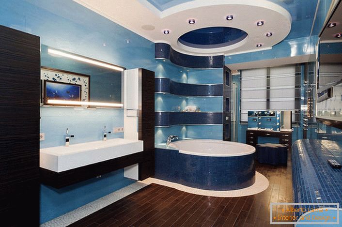 Sanitarije za kupaonicu su pravokutni umivaonici i ovalne kupaonice i jedini način.