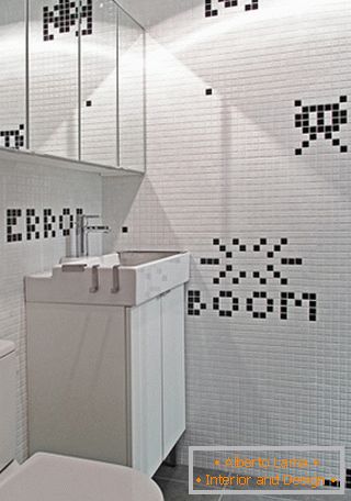 Izvorni mozaik u dizajnu kupaonice