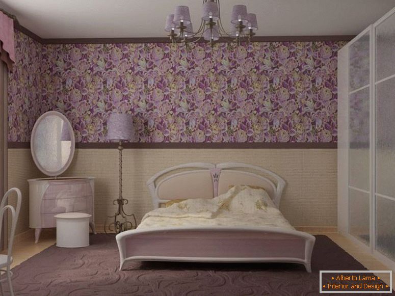 spavaća soba-u-style-Provence u-hruschevke
