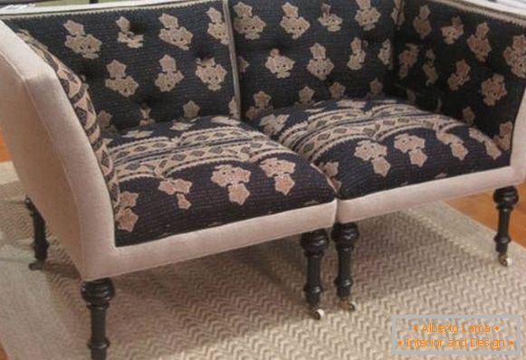 Tapecirani namještaj - fotografija sofe s dvije kutne fotelje