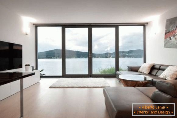 Dizajn dnevne sobe u minimalističkom stilu