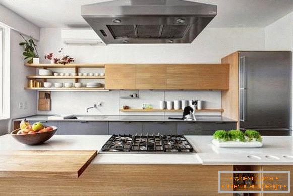 Moderni dizajn kuhinje u privatnoj kući