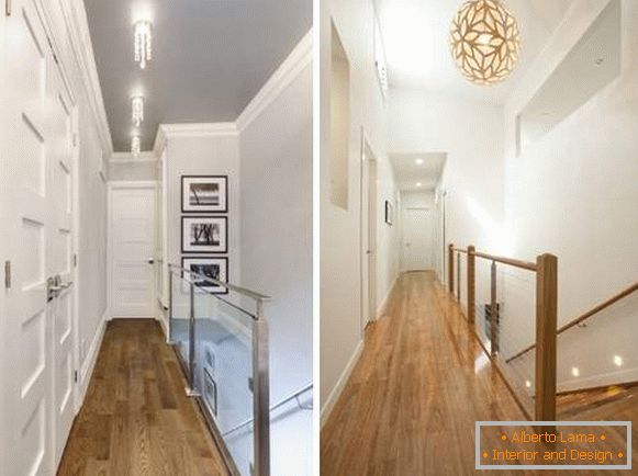 Moderne ideje o završetku hodnika u dizajnu drugog kata u privatnoj kući